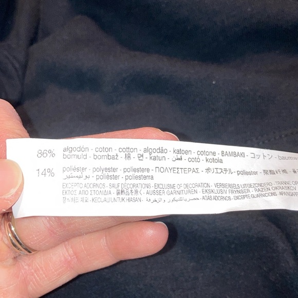 Zara Blue Boxy Crop Sweatshirt with Long Sleeves - Picture 7 of 12